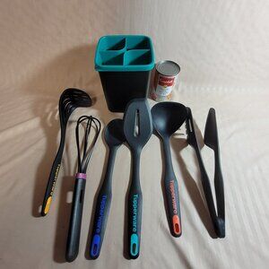 Tupperware 6pc Utensil Set with Tool Caddy